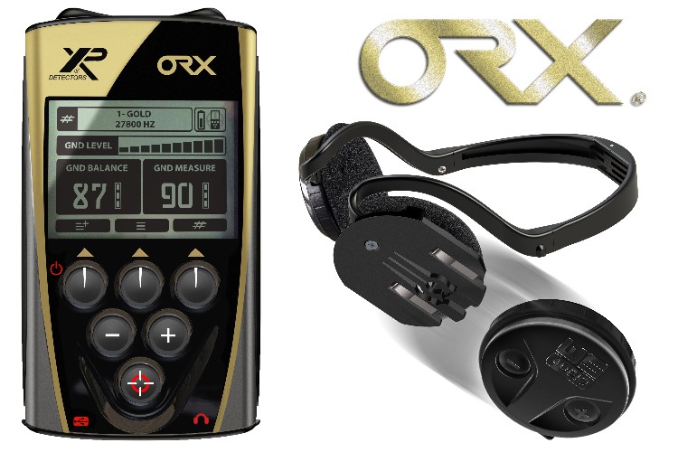 Metalldetektor XP ORX Komplettset mit Funkkopfh&ouml;rer WSA und 22.5cm HF Spule & XP Rucksack als Gratiszugabe